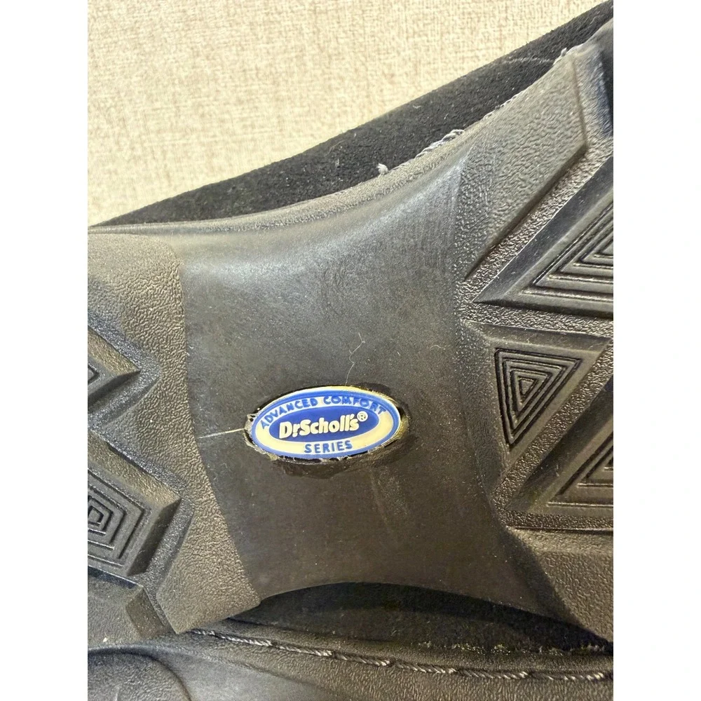 Dr. Scholls Women's Black Suede Leather Slip On Comfort‎ Loafers Size  8 Shoes